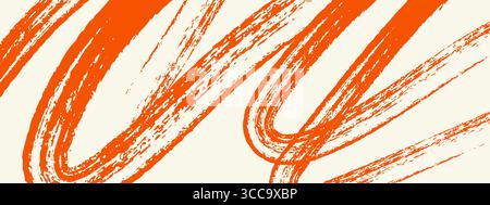 Abstract grainy brush stroke with spray pattern. Distressed paint texture with scattered dots and rough edges. Retro style vector bg Stock Vector