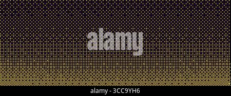 Geometric pixel bitmap texture. Monochrome dither pattern background in vintage console style. Vector graphics Stock Vector