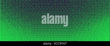 Pixelated bitmap design. Y2K dither gradient and 8-bit style glitch pattern. Vector abstract halftone design Stock Vector
