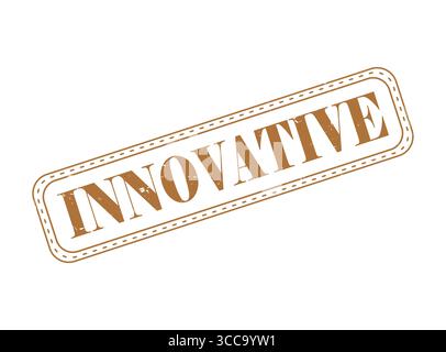 A Innovative Rubber Stamp Seal with an Outline Stock Vector