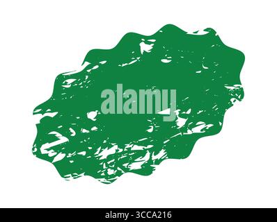 Set of green eco stickers with grunge texture in various shapes. Organic, natural labels ideal for eco products, promotions, and sustainable branding Stock Vector