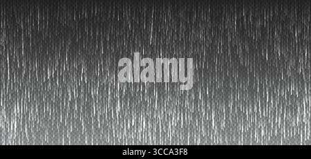 Metallic rain texture background. Abstract illustration of vertical rain streaks on a dark surface. Ideal for web, app, or poster design, creating a Stock Vector