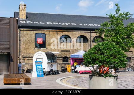 Coal Drops Yard shops and public space at King's Cross, London. Stock Photo
