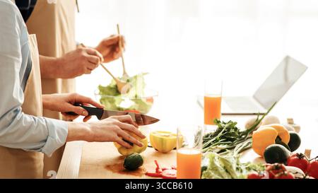 Healthy eating and vegetarianism in senior age Stock Photo