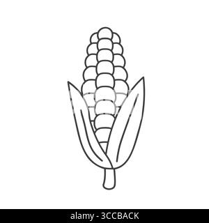 corn cob icon - vector illustration Stock Vector
