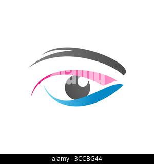 beauty eye logo symbol icon design vector illustration Stock Vector