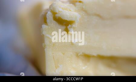 close up texture of butter Stock Photo