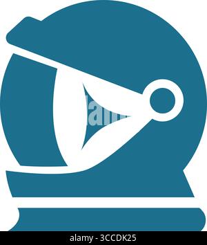 Astronaut logo icon design illustration Stock Vector