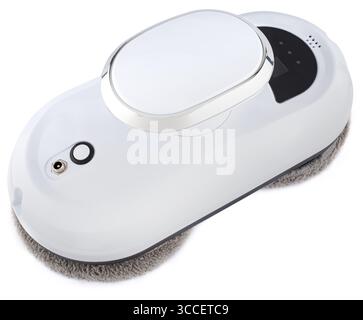Automatic window cleaner with powerful vacuum attachment and brushes. Effectively removes dust, dirt, and streaks from windows. Stock Photo