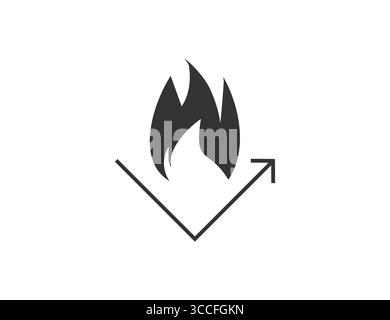 No fire allowed, fireproof icon. Vector illustration. Stock Vector