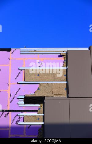 Rockwool Rainscreen Cladding Installation Radcliffe civic hub building envelope rainscreen cladding and glazing ...