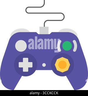 Purple Gaming Controller. Vector Stock Vector