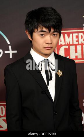 Ben Wang attends the world premiere of "Karate Kid: Legends" at the SVA ...