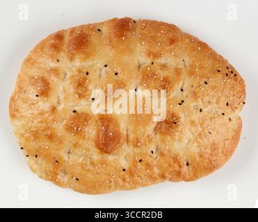 Black sesame crackers isolated nature background with clipping path Stock Photo