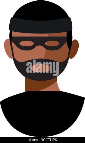 Thief Vector Icon Illustration Stock Vector
