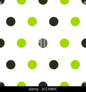 Abstract doodle polka dot seamless pattern background Stock Vector