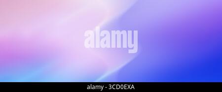 Long banner. Pale pink and blue blurred background to advertise cosmetic products. Gradient Stock Photo