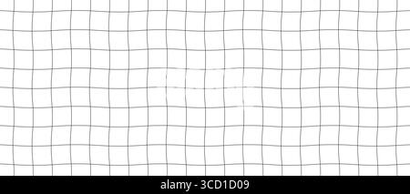 Wavy cell graph paper, Paper pattern for school or business notes, Vector illustration Stock Vector