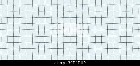 Wavy cell graph paper, Paper pattern for school or business notes, Vector illustration Stock Vector