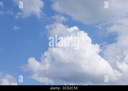 Blue sky with white clouds, abstract and background Stock Photo