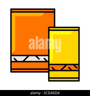 Set of towels icon. Home decor element thin line illustration. Stock Vector