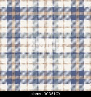 Plaid seamless pattern. Check line. Repeating tartan checks design. Repeated scottish stripe flannel. Scotland fabric prints. Gingham twill lattice Stock Vector