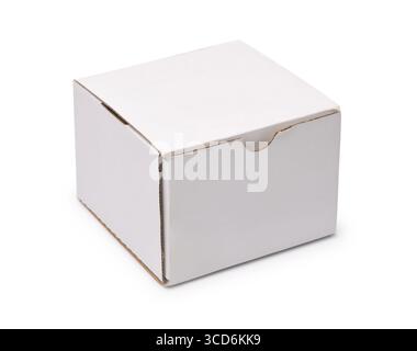 White blank paper packaging box isolated on white Stock Photo