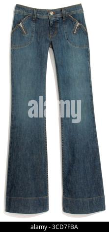 jeans on white background Stock Photo