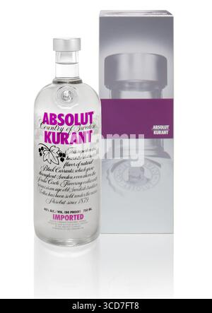 vodka on white background Stock Photo