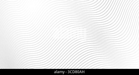 Background white wave. Abstract waves pattern. Geometric line. Light gray texture. Digital tech. Technology 3d stripe. Design of modern shape. Gray Stock Vector