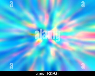 Abstract radial blur zoom in blue tones. Stock Photo