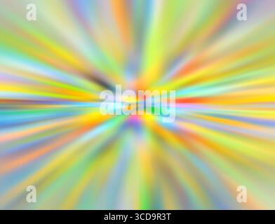 Abstract radial blur zoom in rainbow. Stock Photo