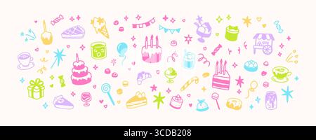 Handwriting golden and silver music notes, keys, symbols, sheet, treble clef drawing on the black chalkboard. Luxury musical festival, karaoke, classi Stock Vector