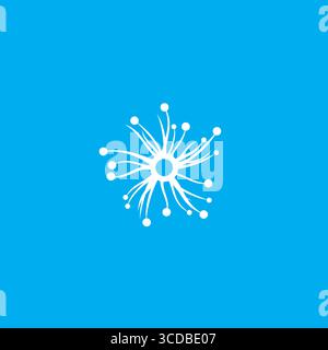 Neurons logo or icon design Stock Vector