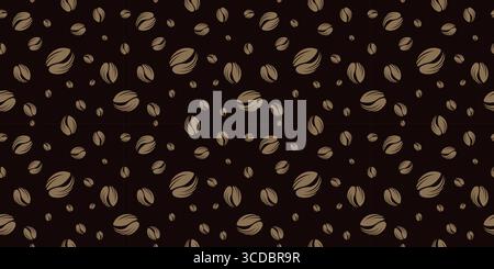 coffee beans abstract seamless pattern. background coffee beans seamless pattern. Seamless Coffee Bean Pattern for packaging Stock Vector