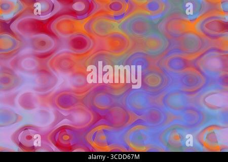 Rainbow abstract background and psychedelic pattern. Fantasy multicolored pattern Stock Photo