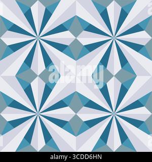 Seamless geometric pattern with shapes. Winter mandala vector background. Decorative geometric ornament. Tile with ornament. polygonal design Stock Vector