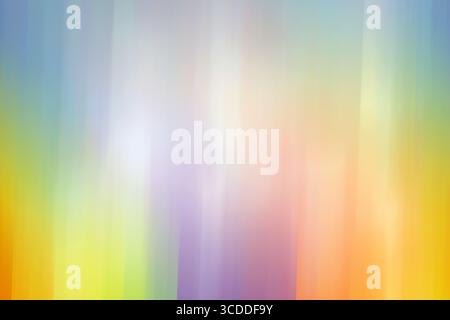 Pastel rainbow yellow blue gradient background. Various stripes, blurred Stock Photo