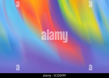 Bright rainbow gradient background. Beautiful volumetric waves Stock Photo