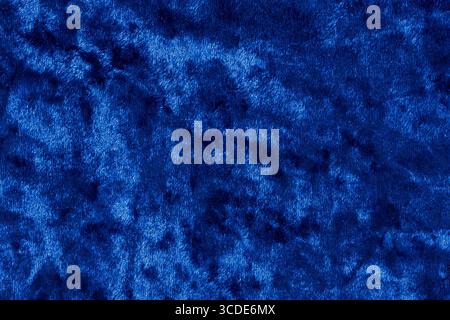 Blue velvet fabric texture background. Abstract background and texture for design Stock Photo