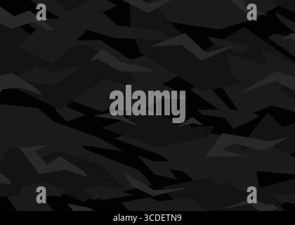Dark modern camouflage pattern. vector background illustration for web, banner, backdrop or surface design use Stock Vector