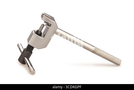 bike chain breaker tool path isolated on white Stock Photo