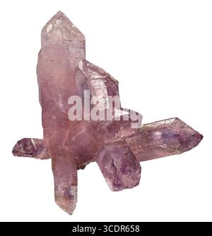 Quartz, variety amethyst (SiO₂), Piedra Parada, Las Vigas area, Veracruz, Mexico Stock Photo