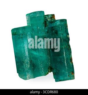 Beryl, variety emerald (Be₃Al₂Si₆O₁₈), Muzo, Vasquez-Yacopí Mining District, Boyacá Department, Colombia Stock Photo