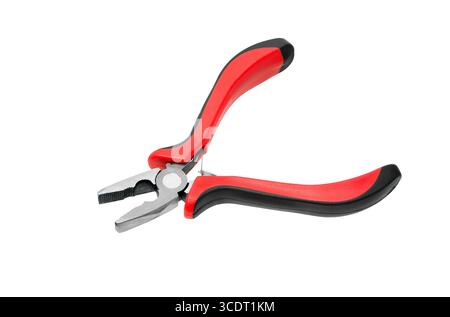 Combination pliers isolated on white. Construction tool. Mechanic instrument. Stock Photo