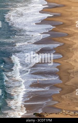 Waves breaking onto Stanwell Park Beach, N.S.W Australia Stock Photo