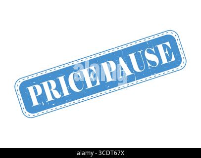A Price Pause Rubber Stamp Seal on a Bar Stock Vector