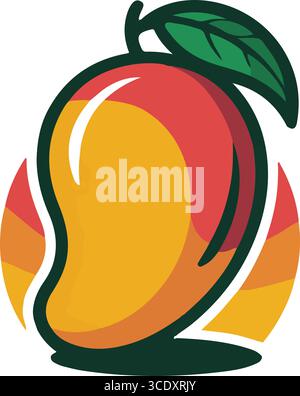 Mango silhouette vector art Stock Vector
