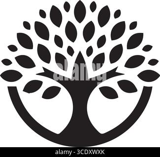 Tree vector art illustration Stock Vector