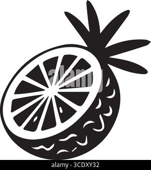 A coconut icon for beach vacation logo Stock Vector